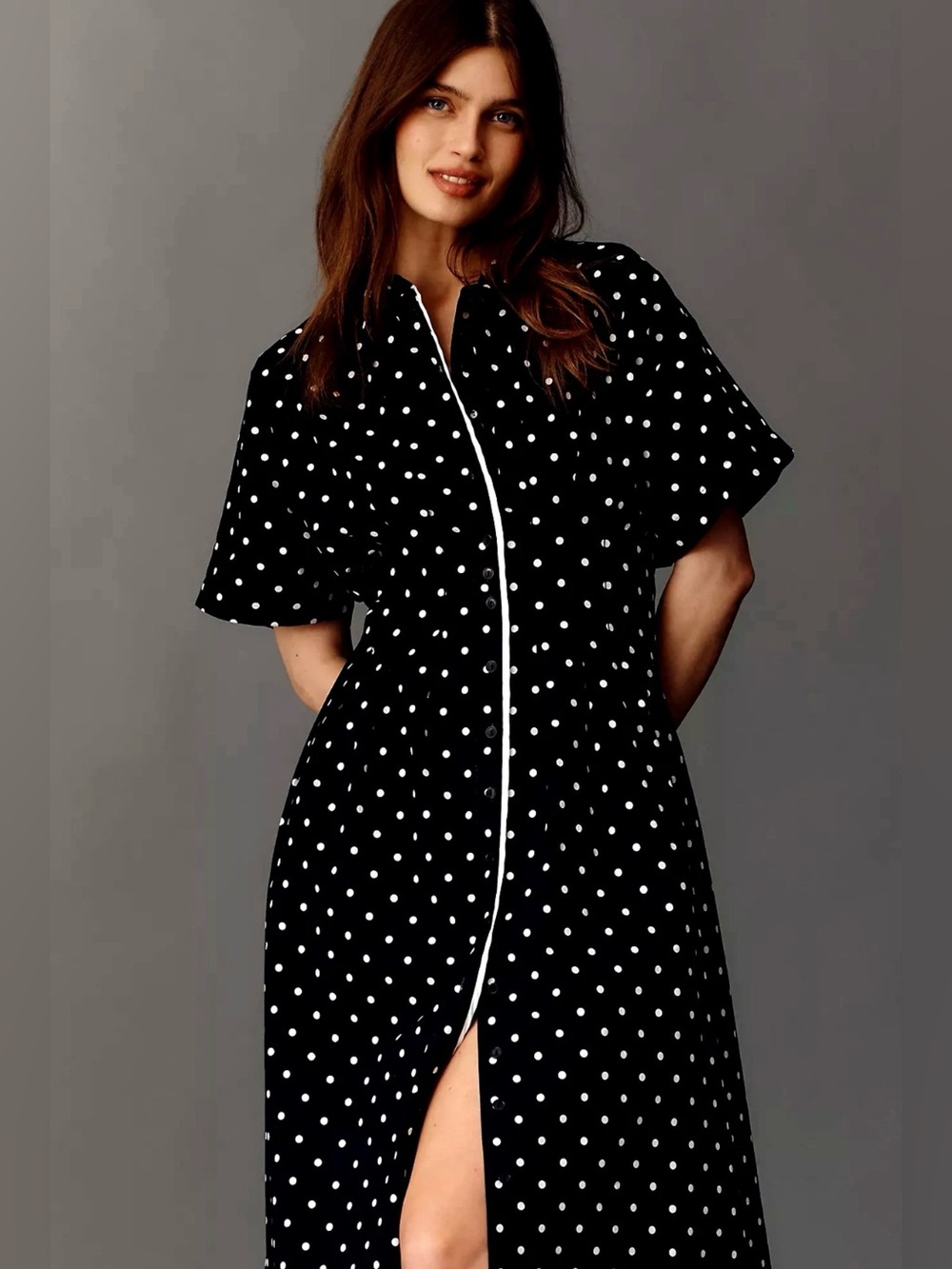 Anthropologie The Tobie Shirt Dress by Exquise Size M - Picture 3 of 9